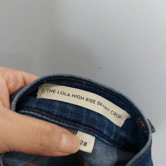 Aritzia Denim Forum The Lola High Rise Skinny Crop Size 28 - Picture 7 of 8